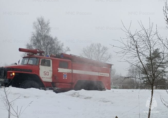 Информация о возгорании в Холм-Жирковском районе 11.03.2024.